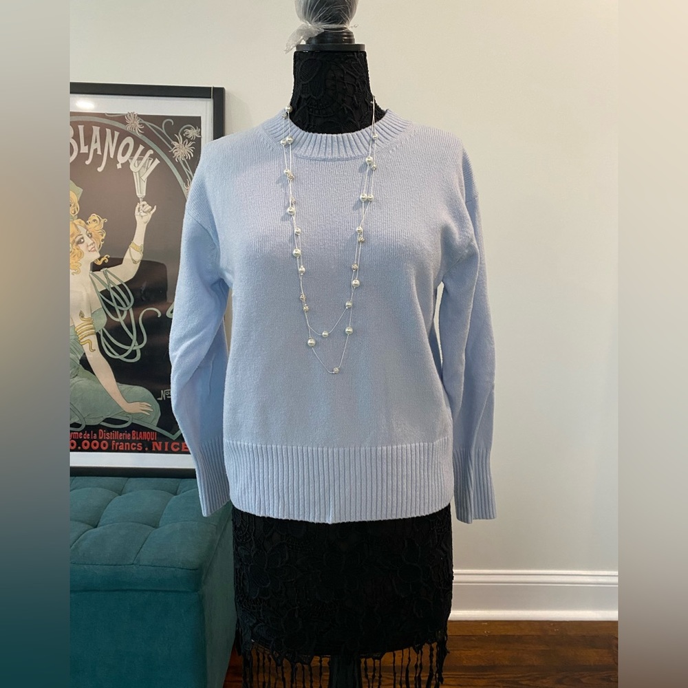 Banana Republic Factory Super Soft Light Blue Pullover Sweater